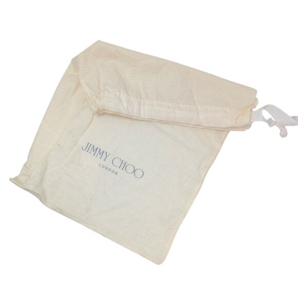 Jimmy Choo Ria 65 square toe mule slide strappy sandal cream black patent 37.5 - Picture 12 of 13